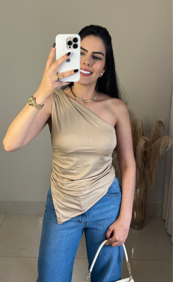 Blusa Assimétrica | Ombro Só