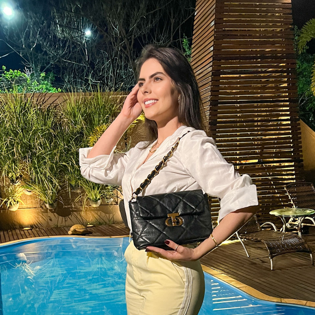 Bolsa Patrícia Média - Preta