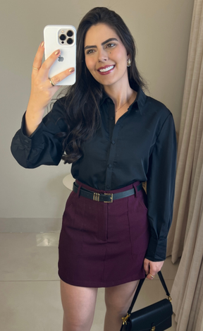 Camisa Seda | Manga Longa