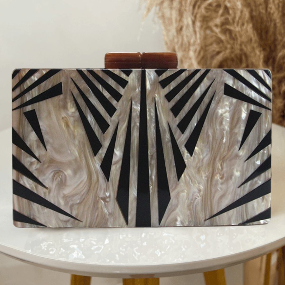 Bolsa Clutch Madrepérola - Nude - Loja Vivanz