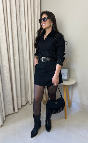 Conjunto Alfaiataria | Camisa e Short/Saia