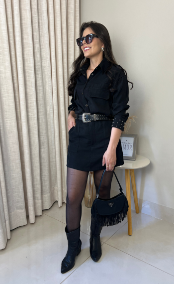 Conjunto Alfaiataria | Camisa e Short/Saia