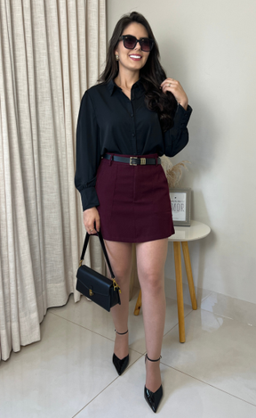 Camisa Seda | Manga Longa
