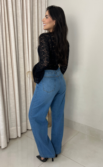 Calça Jeans Wide Leg