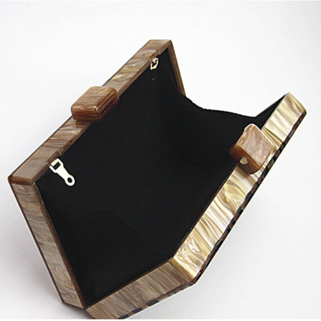 Bolsa Clutch Madrepérola - Nude - Loja Vivanz