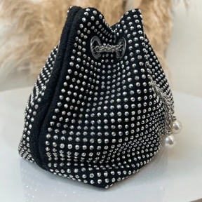 Bolsa Pérola de Strass Loja Vivanz