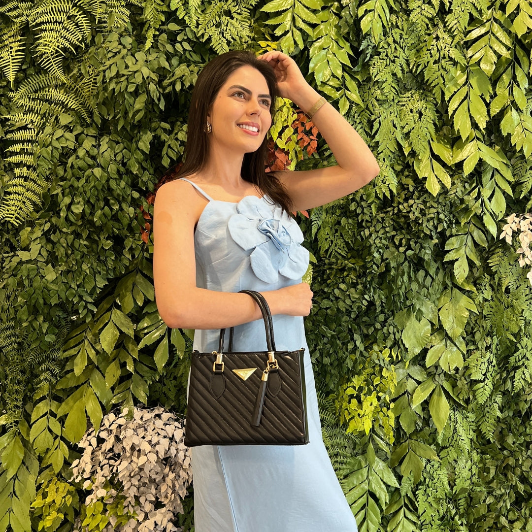 Bolsa Antônia Média - Preta - Loja Vivanz