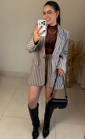Conjunto Listrado | Blazer e Short